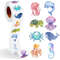 100-500pcs Cartoon Marine Animal Stickers for Kids, Dolphin Teacher Reward, Encourage, Sealing Label Stationery Sticker