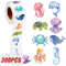 100-500pcs Cartoon Marine Animal Stickers for Kids, Dolphin Teacher Reward, Encourage, Sealing Label Stationery Sticker