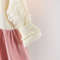 Toddler Baby Girls Cotton Princess Dress, Long Sleeve Ruffle Sleeve Party Dress with Big Bowknot