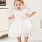 Sleeveless Hood Cloak, Dress Set: Soft Satin Floral Embroidered Lace for Wedding Party Princess Baby
