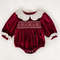 Christmas Newborn Romper, Sweet Princess Party Clothes for Infant Baby Girls, New Year Holiday Outfit