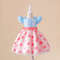 Baby Girl Dot Princess Party Dress, 1st Birthday, Baptism Tutu Dress, Fluffy Pleated Summer Gown Infant Costume