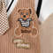 Baby Boy Jumpsuit, Collar Cartoon Teddy Bear Short Brown Jumpsuit for Birthday Party & Photo Shoots
