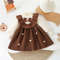 Autumn Kids Girls Princess Dress with 3D Bear Bow, Korea Style Red Spliced Sweater Dress for Toddlers