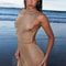 Kliou Women's Shiny Long Dress, Stunning Sleeveless Bodycon with Sheer Mesh & Backless Design for Elegant Summer Fashion