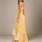 2025 Spring Summer Womens Mesh Camisole Dress with Ruffled Hem, Ruched Sleeveless Party Evening Wear in Flowy Elegant