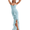 2025 Spring Summer Womens Mesh Camisole Dress with Ruffled Hem, Ruched Sleeveless Party Evening Wear in Flowy Elegant