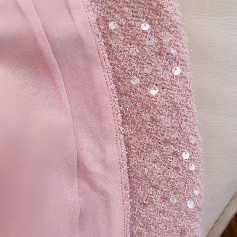SXTHAENOO Sequins Bow Backless Sexy Mini Dress for Women, High Waist, Club Dress with Square Collar