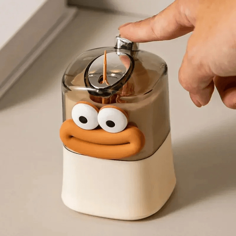 Automatic Popup Toothpick Holder Creative PushType Toothpick Storage Box For Dining Room  Kitchen 3