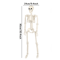 Lifesize Movable Halloween Skeleton Full Body Fake Skull Bones For Haunted House Home Bar And Horr 7