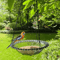 2in1 Hanging Bird Bath And Feeder Colorful Flower Shape For Attracting Hummingbirds To Your Garden