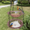2in1 Hanging Bird Bath And Feeder Colorful Flower Shape For Attracting Hummingbirds To Your Garden