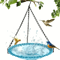 2in1 Hanging Bird Bath And Feeder Colorful Flower Shape For Attracting Hummingbirds To Your Garden