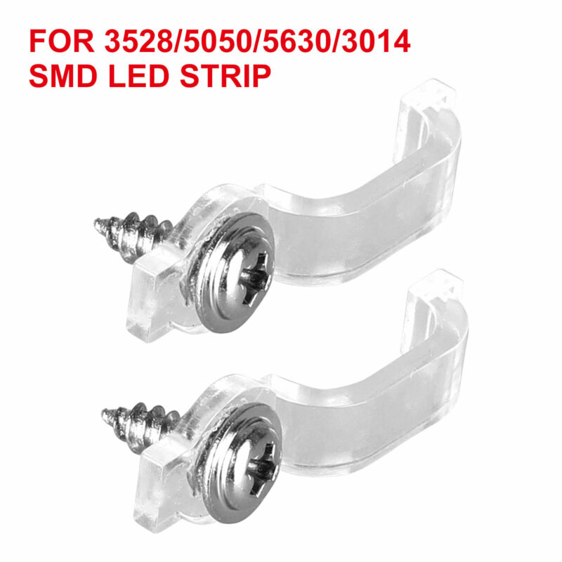LED Strip Fixing Clips Light Holder With Screws Fixator Mount Clips For 5050 LED Strip Bar Cable Cl 3