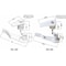 LED Fixture Ceiling Lamp Accessories Ceiling Light Clip Clamps With Screws, Lampshade Fixed Plastic Buckle Clamp