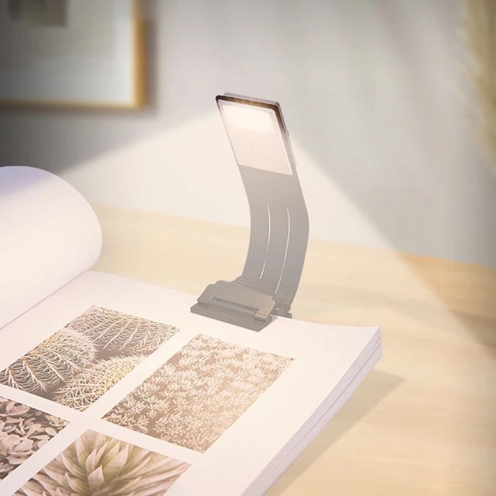 Clip-on Eye Protection Book Lights Detachable LED Reading Lamp White Light Mini Desktop Table Lamp Office Use