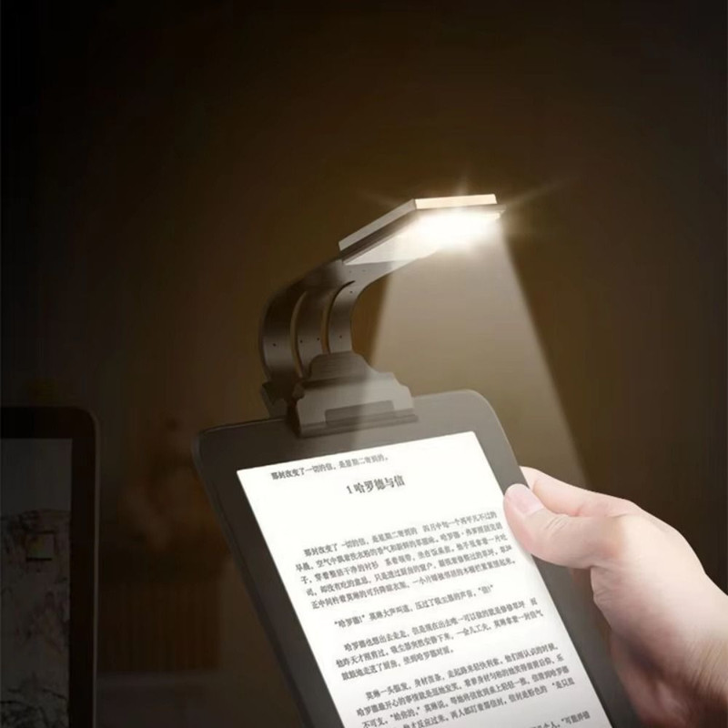 Clip-on Eye Protection Book Lights Detachable LED Reading Lamp White Light Mini Desktop Table Lamp Office Use