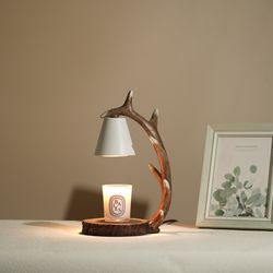 retro dimmable wax melt light, elegant vintage candle warmer lamp, scented candle heater aromatherapy decor