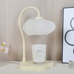aromatherapy cloud wax melt lamp, scented candle warmer decor, dimmable night light with timer, relaxing
