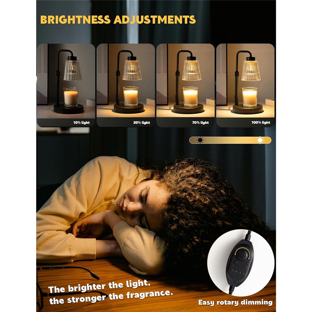 Dimmable Candle Warmer Lamp With Timer Wax Melt Warmer Birthday Gifts For Women Mom Home Decor Hous 3
