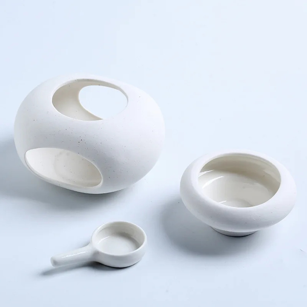 3 in1 Candle Holder, Essential Oils Lamp, Fragrance Incense Burner, Big Capacity Separated Candlestick for Home