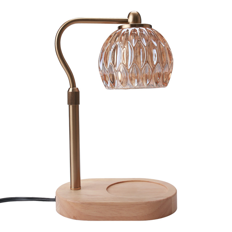 Retro Candle Warmer Table Lamp, Aromatherapy Lamp with Dimmer, Timer, Adjustable Height for Scented Candle Decor