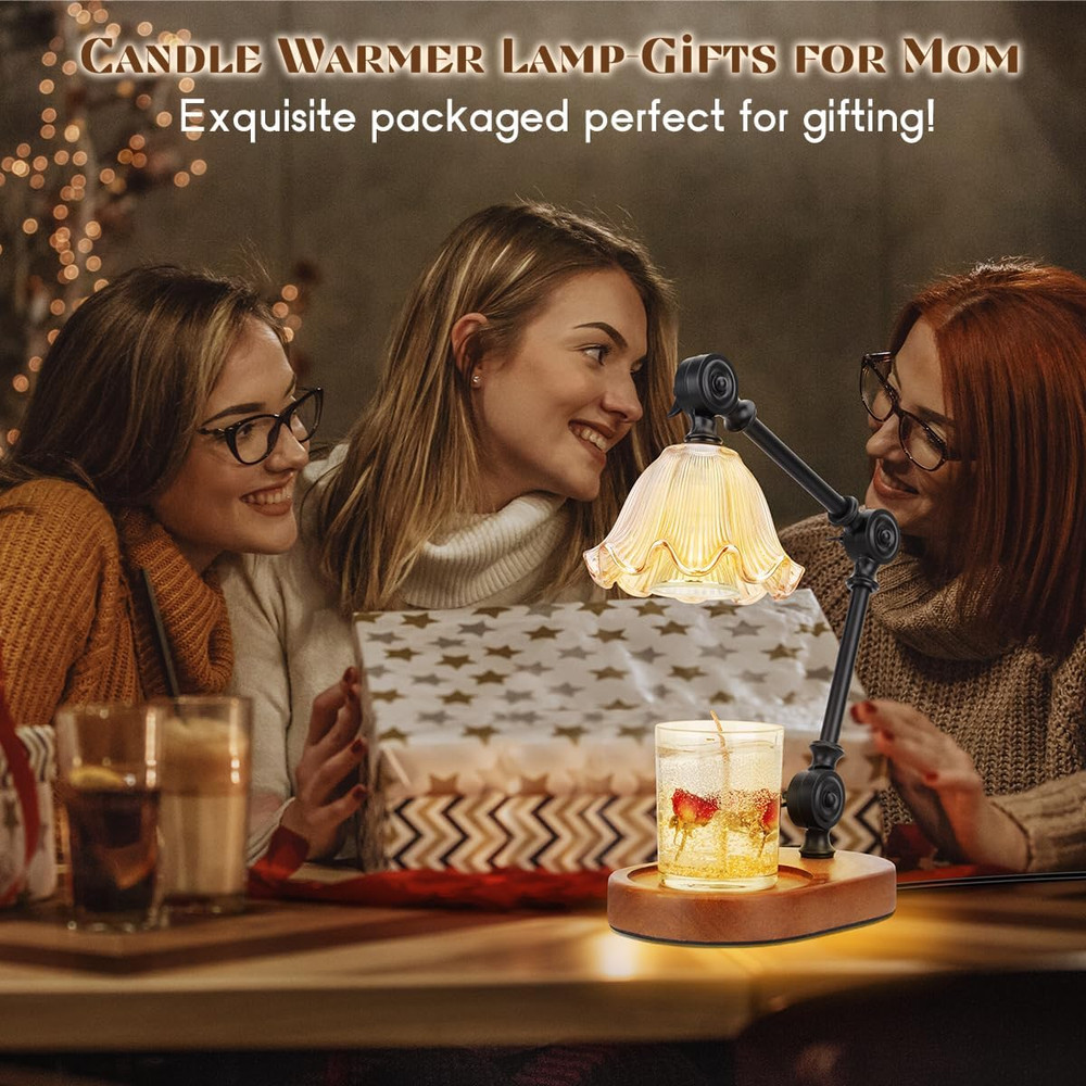 Adjustable Candle Warmer Lamp, Dimmable Timer, Wax Melts Warmer for Jar Candles, Home Decor, Birthday Gift Idea