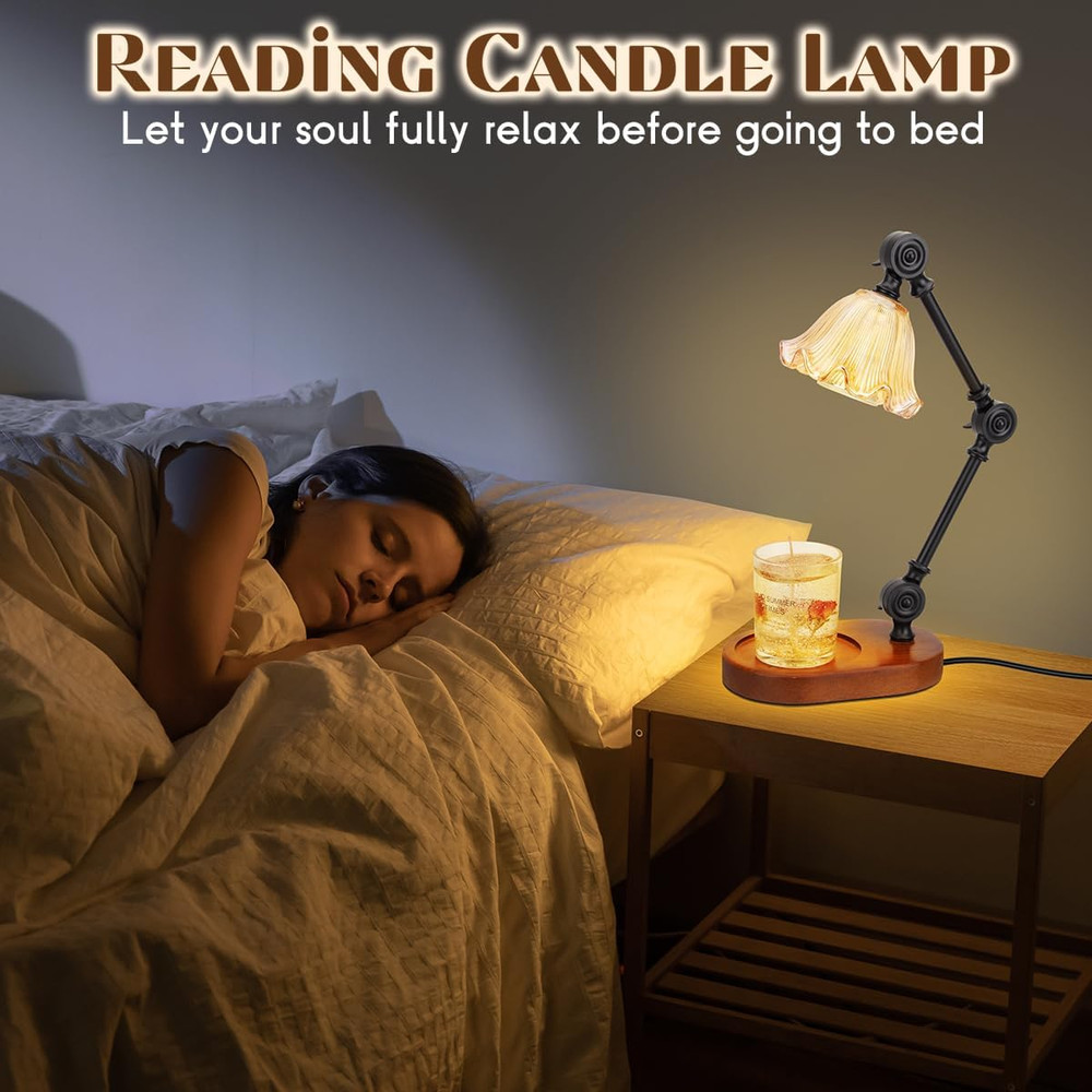 Adjustable Candle Warmer Lamp, Dimmable Timer, Wax Melts Warmer for Jar Candles, Home Decor, Birthday Gift Idea