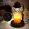 Diamond Lampshape Wax Melting Lamp, Colorful Candle Warmer Lamp With Timer and Dimmer, Adjustable Height Lattern