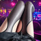 Glossy OilLike Stockings Sexy Hollow Design Tights For Women Breathable OnePiece Long Socks For A 4