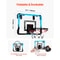 SucceBuy Kids Basketball Hoop Wall Mounted Indoor Toy With LED Lights Scoreboard Foldable Goal For