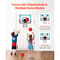 SucceBuy Kids Basketball Hoop Wall Mounted Indoor Toy With LED Lights Scoreboard Foldable Goal For