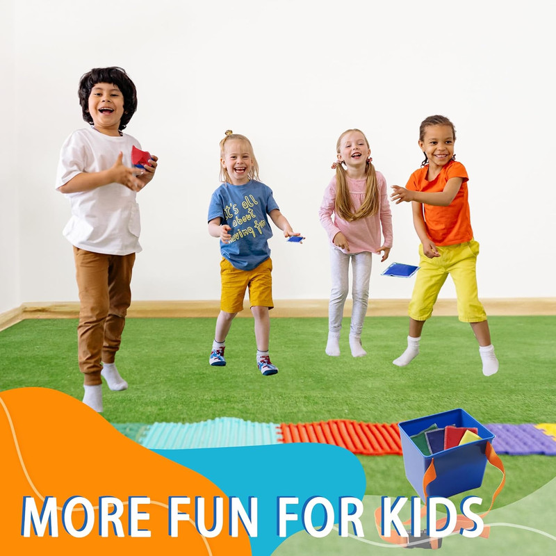 Bean Bag Toss Game for Kids, Outdoor Backyard Toys, Lawn Sport Activity for Family, Fun Beach Game for Boys and Girls