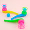 Classic Magic Floating Blow Ball Toys, 2 8pcs Colorful Plastic Tube Set, Childrens Puzzle Toys, Baby Balance Training