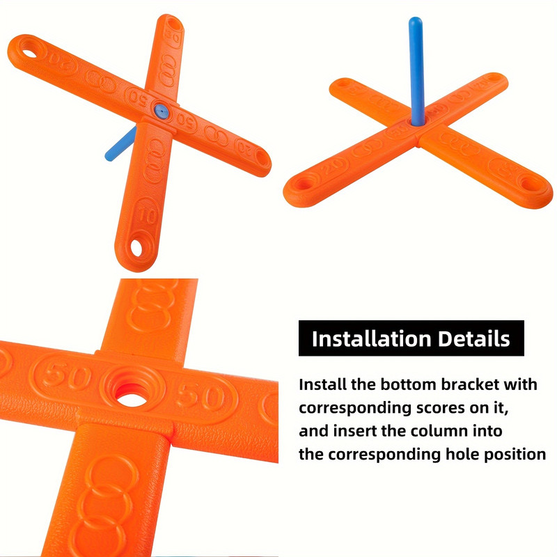 Interactive Ring Toss Game, Fun Stacking Ring Games for Early Education, Indoor Outdoor Sports and Fitness Toys for All