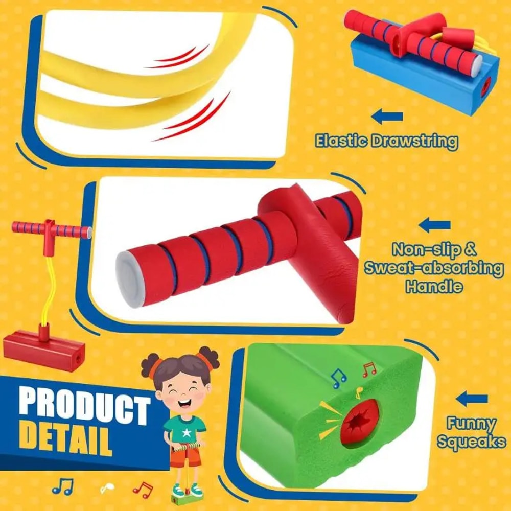 Frog Pogo Jumper Toy for Kid, Indoor Outdoor Exercise Bouncing Toys, Balance Training to Grow Taller, Birthday Christmas