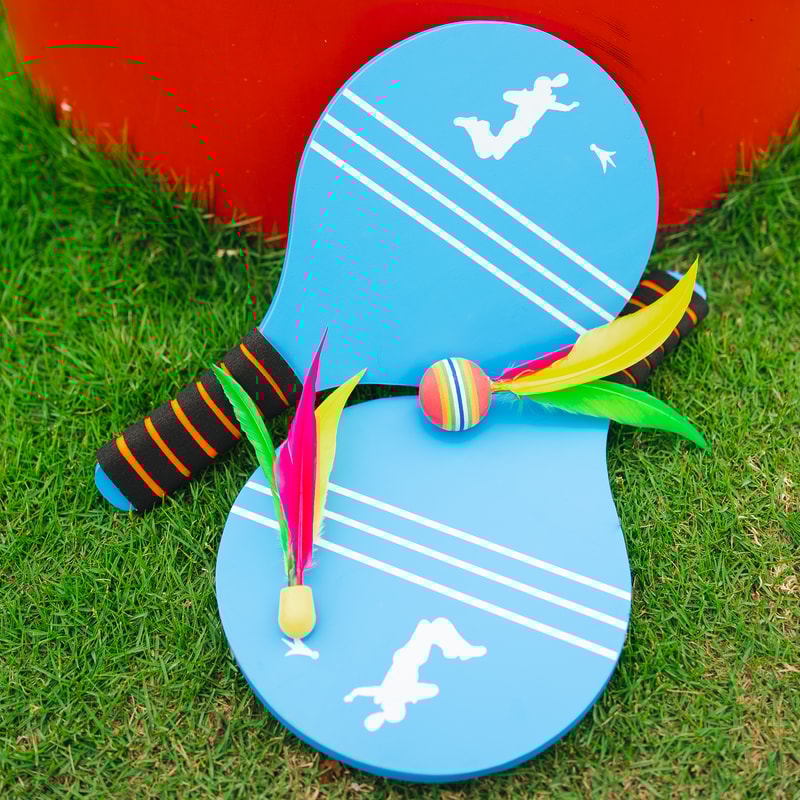 Kids Badminton Set, 2 Rackets & Birdies, Outdoor Sports Toys for Children, Family Beach Yard Games Gift for Boys & Girl