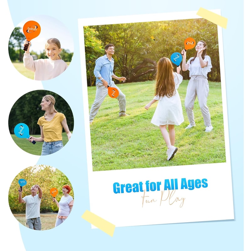 Kids Badminton Set, 2 Rackets & Birdies, Outdoor Sports Toys for Children, Family Beach Yard Games Gift for Boys & Girl