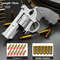 ZP5 357 Revolver Launcher, Continuous Firing Soft Dart Toy Gun, for CS Outdoor Battle Games, Kids and Adult Play