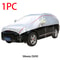 Universal Half Car Cover, Waterproof Outdoor Cover for SUV Sedan, Oxford Fabric with UV Protection, Dustproof, Snowproof