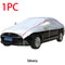 Universal Half Car Cover, Waterproof Outdoor Cover for SUV Sedan, Oxford Fabric with UV Protection, Dustproof, Snowproof