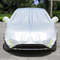 Universal Car Cover, All Weather Sunshade Half Cover, Sunblock Rain Heat Protection, Windproof Dustproof for Sedan Hatch