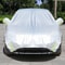 Universal Car Cover, All Weather Sunshade Half Cover, Sunblock Rain Heat Protection, Windproof Dustproof for Sedan Hatch
