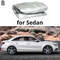 Universal Car Cover, All Weather Sunshade Half Cover, Sunblock Rain Heat Protection, Windproof Dustproof for Sedan Hatch