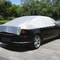 Universal Car Cover, All Weather Sunshade Half Cover, Sunblock Rain Heat Protection, Windproof Dustproof for Sedan Hatch