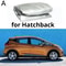 Universal Car Cover, All Weather Sunshade Half Cover, Sunblock Rain Heat Protection, Windproof Dustproof for Sedan Hatch