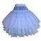 White Crinoline Underskirt for Girls, Hoopless Petticoat, 3 Layer Tutu for Flower Girl Dresses, Formal Dress, Kids Child