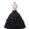 Long 4 Hoop Crinoline, Petticoat Underskirt for Ball Gown Wedding Dress Adjustable Bridal Slip, Formal Event Accessories
