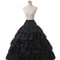Long 4 Hoop Crinoline, Petticoat Underskirt for Ball Gown Wedding Dress Adjustable Bridal Slip, Formal Event Accessories