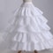 Long 4 Hoop Crinoline, Petticoat Underskirt for Ball Gown Wedding Dress Adjustable Bridal Slip, Formal Event Accessories